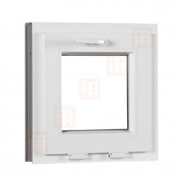 Plastové okno | 50x50 cm (500x500 mm) | biele | sklopné | pivničné