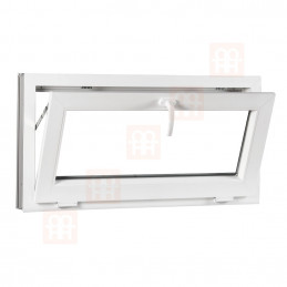 Plastové okno | 80x50 cm (800x500 mm) | biele | sklopné | pivničné