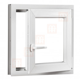 Plastové okno | 60 x 60 cm (600 x 600 mm) | biele | otváravé aj sklopné | pravé