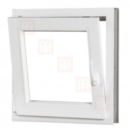 Plastové okno 55x55 cm, otváravé aj sklopné, biele, ľavé
