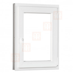 Plastové okno 60 x 80 cm, otváravé aj sklopné, biele, pravé