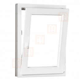 Plastové okno 60 x 100 cm, otváravé aj sklopné, biele, pravé