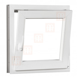 Plastové okno 90 x 90 cm, otváravé aj sklopné, biele, pravé