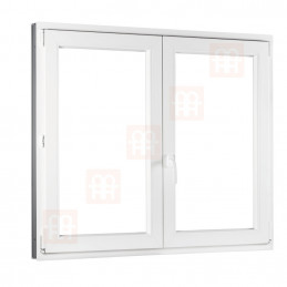 Plastové okno | 180 x 150 cm (1800 x 1500 mm) | biele | dvojkrídlové | bez stĺpika (štulp) | pravé