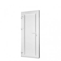 Plastové dvere | 90 x 205 cm (900 x 2050 mm) | biele | plné | ľavé