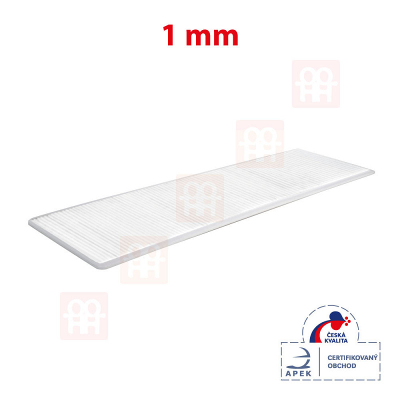 Vymedzovacia (dištančná) plastová podložka 28 x 100 x 1 mm