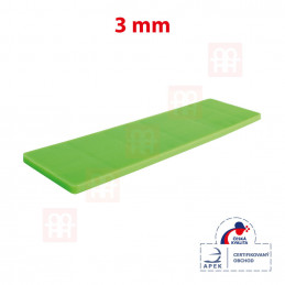 Vymedzovacia (dištančná) plastová podložka 28 x 100 x 3 mm
