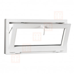 Plastové okno | 140x60 cm (1400x600 mm) | biele | sklopné | pivničné