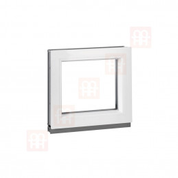 Plastové okno | 40x40 cm (400x400 mm) | biele | fixné (neotvárateľné)