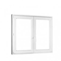 Plastové okno | 140 x 140 cm (1400 x 1400 mm) | biele | dvojkrídlové | bez stĺpika (štulp) | pravé | TROJSKLO
