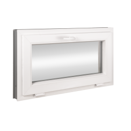 Plastové okno | 90x50 cm (900x500 mm) | biele | sklopné | pivničné Plastové okno | 90x50 cm (900x500 mm) | biele | sklopné | pivničné