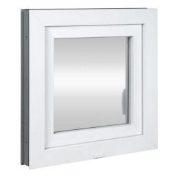 Plastové okno | 55 x 55 cm (550 x 550 mm) | biele | otváravé aj sklopné | pravé | TROJSKLO