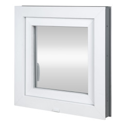 Plastové okno | 80x80 cm (800x800 mm) | biele | otváravé aj sklopné | ľavé | TROJSKLO Plastové okno | 80x80 cm (800x800 mm) | biele | otváravé aj sklopné | ľavé | TROJSKLO