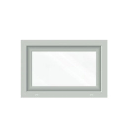 Plastové okno 800 × 500 mm (80 × 50 cm) sklopné biele pre vedľajšie priestory Aplast 60