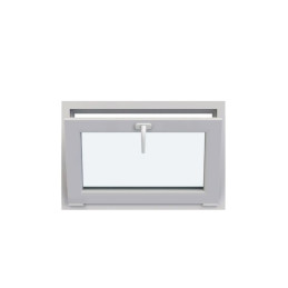 Plastové okno 600 × 400 mm (60 × 40 cm) sklopné biele pre vedľajšie priestory Aplast 60