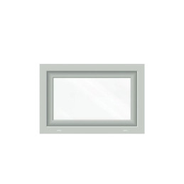Plastové okno 600 × 400 mm (60 × 40 cm) sklopné biele pre vedľajšie priestory Aplast 60