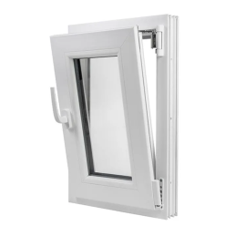 Plastové okno 400 × 600 mm (40 × 60 cm) otváravo-sklopné pravé biele pre vedľajšie priestory Aplast 60