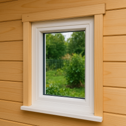 Plastové okno 600 × 900 mm (60 × 90 cm) otváravo-sklopné ľavé biele pre vedľajšie a technické priestory